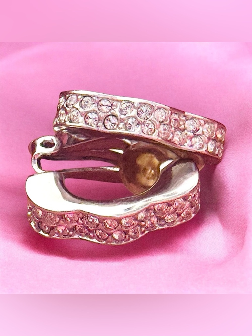 Touchstone Crystal by Swarovski Pave Clip On Earrings